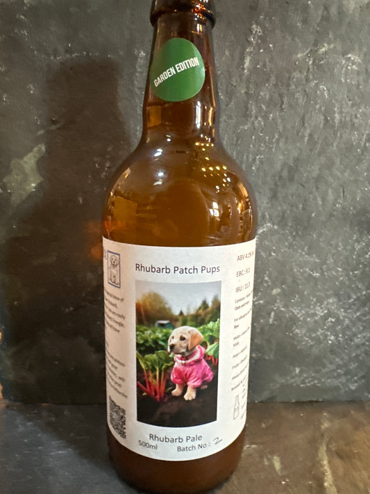 Rhubarb Patch Pups - Lab In The Garage