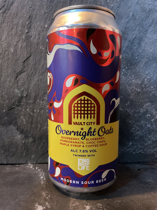 Overnight Oats Raspberry, Blueberry,Pomegranate, Chocolate chips, Maple Syrup & Coffee - Vault City