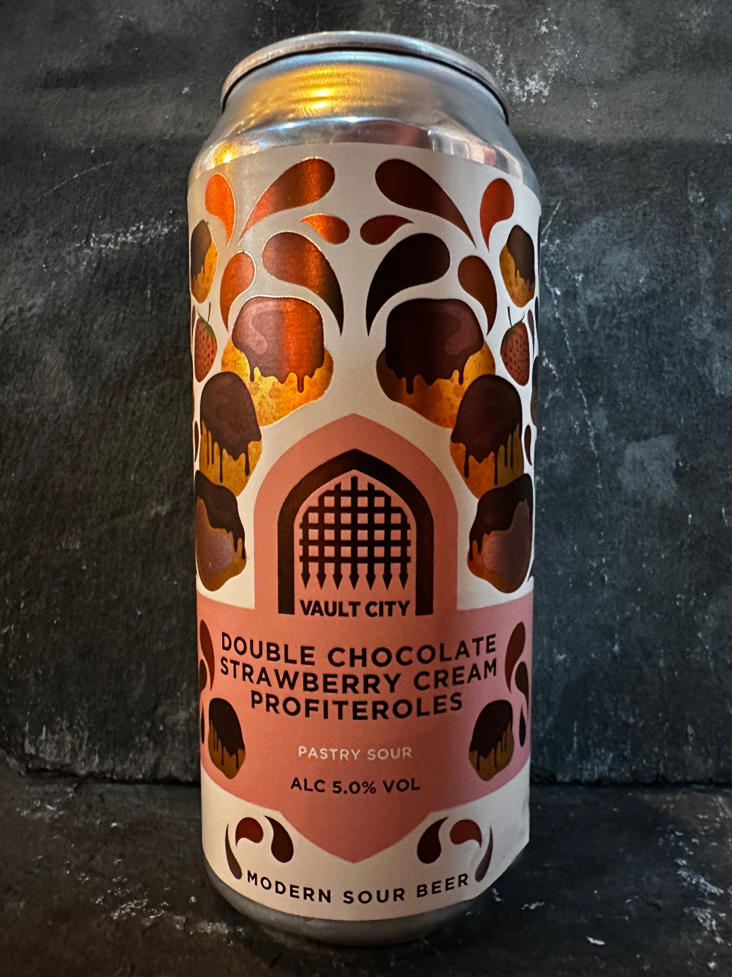 Double Chocolate Strawberry Cream Profiteroles - Vault City