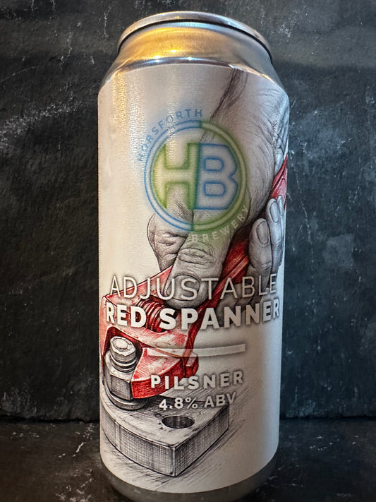 Adjustable red spanner - Horsforth brewery